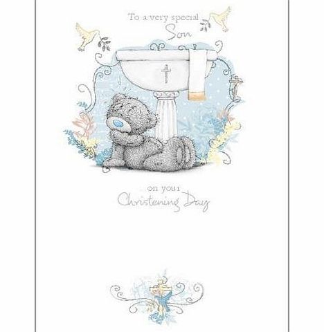 Me To You Sons Christening Day Me to You Bear, Christening Card