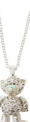 ME TO YOU Sterling Silver 3D Teddy Necklace