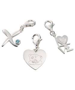 me to you Sterling Silver Love Charms
