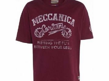 Meccanica Clothing Meccanica Fun Between Your Legs T-shirt Burgundy