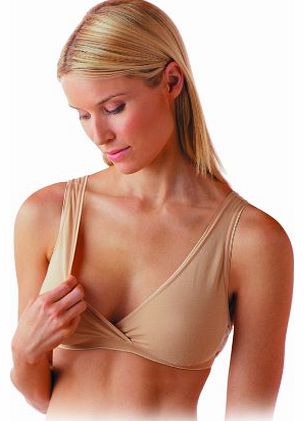Medela Night Time Sleep Maternity and Nursing Womens Bra Nude Large