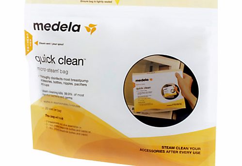 Medela Quick, Clean Microwave Bags, Pack of 5