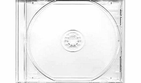 Media Replication CD / DVD Jewel 10.4mm Cases for 1 Disc with Clear Tray (Pack of 10)