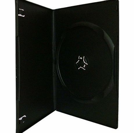 Media Replication Single Slim (7mm) DVD Cases Black Qty 100 -DVD-S-SL