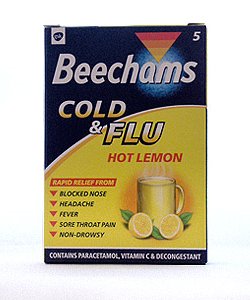 Medicines BEECHAMS COLD and FLU HOT LEMON X 10 SACHETS