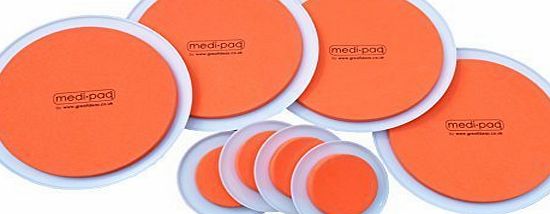 Medipaq� from Great IdeasTM Medipaq� The SUPER FURNITURE SLIDERS (Distinct ORANGE by Great Ideas) - Moving Heavy Furniture Has Never Been Easier! 8 PIECE VALUE PACK.
