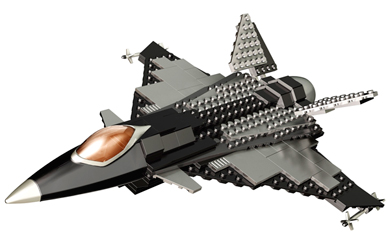 mega Bloks - Pro Builder Carbon Medium Set - Fighter Jet