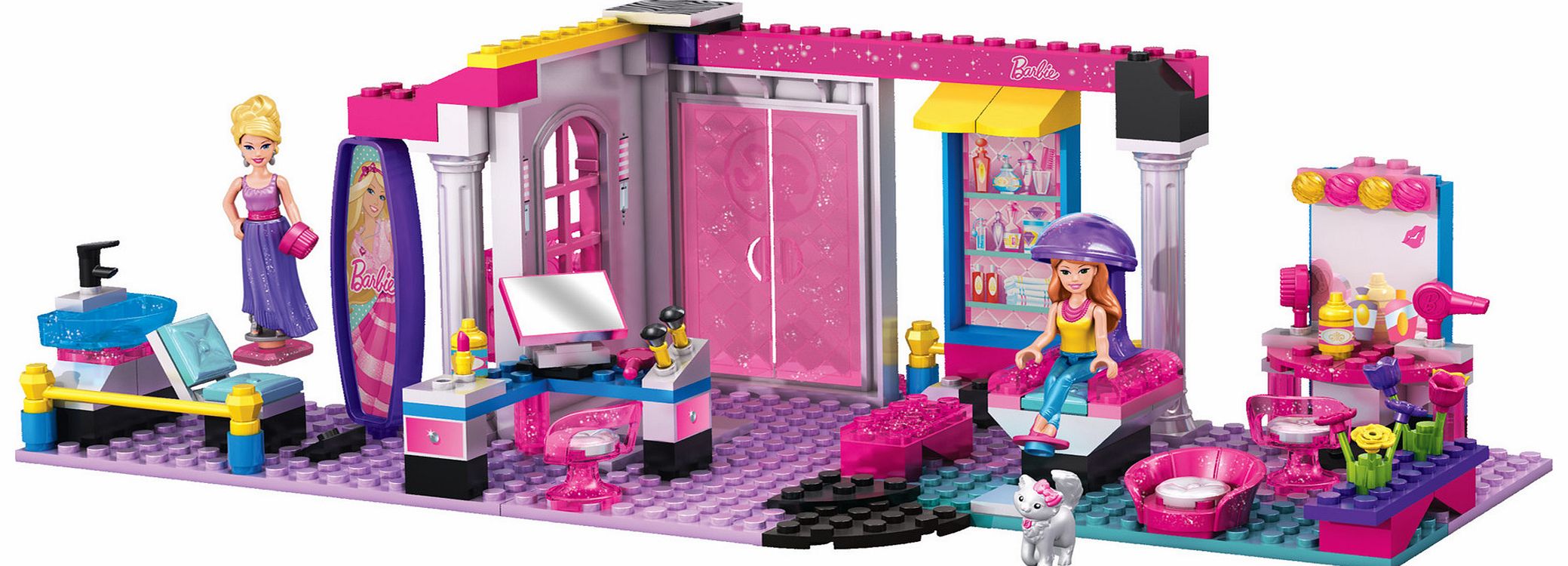 Mega Bloks Barbie Build N Style Glam Salon