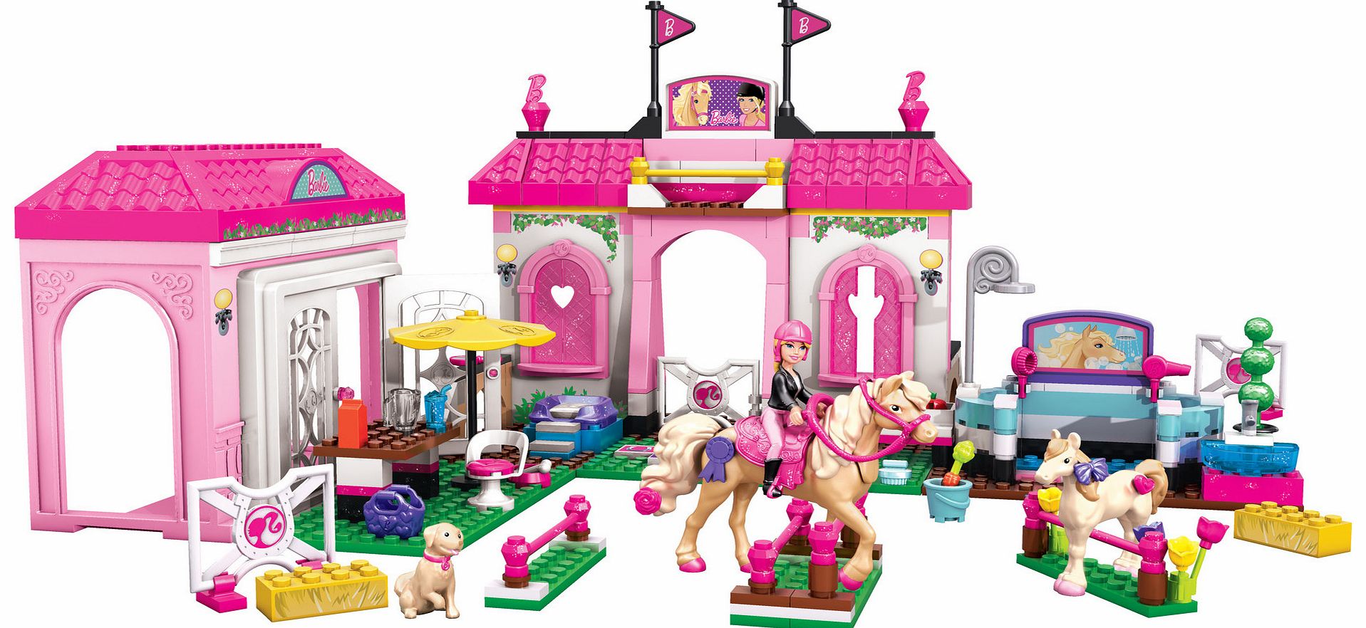 Mega Bloks Barbie Build N Style Horse Stable