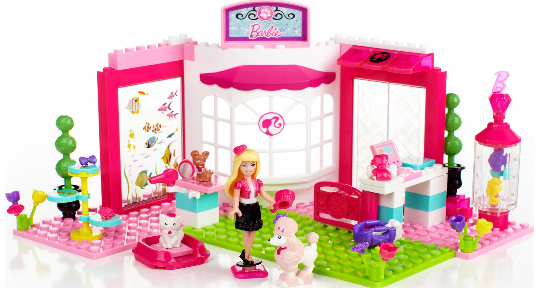 Mega Bloks Barbie Build N Style Petshop