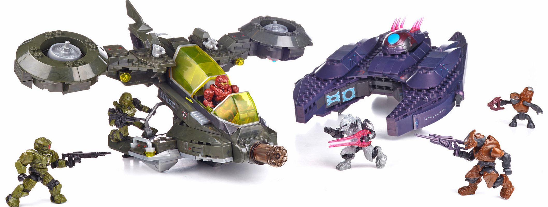 Mega Bloks Halo UNSC Hornet Vs. Covenant Vampire