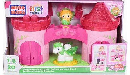Mega Bloks Lil Princess Buildable 3 Story Enchanted Castle