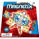 Mega Bloks Magnetix 28288 90pc Clear Light Cubes Multi-Mix