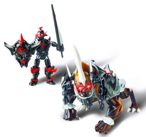 Mega Bloks Magnetix Mag Warriors Beast Riders - Fyren with Trudgecrawler Beast