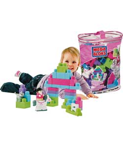 Mega Bloks Maxi Bricks Pink Pony 100 Piece Bag
