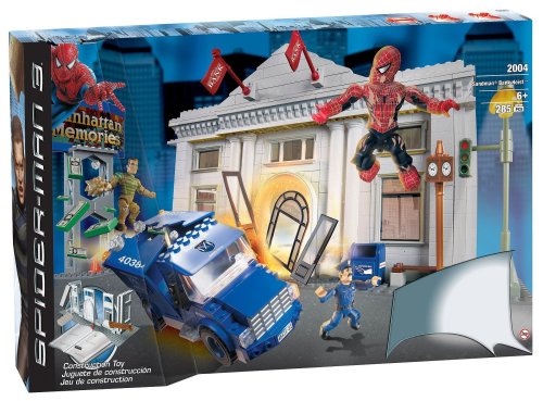Mega Bloks Spiderman 3 - Sandman Bank Heist - Deluxe Playset