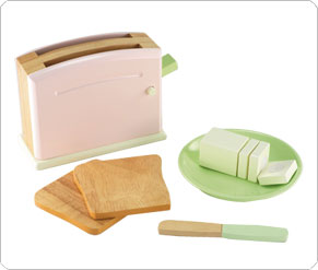 Wooden Toaster Set