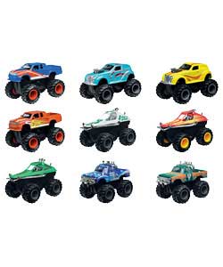 9 Pieces 3 inch Monster Vehicle