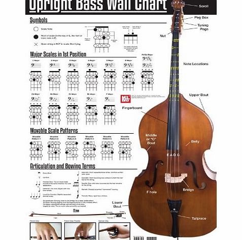 Mel Bay Publications UPRIGHT BASS WALL CHART. For Double Bass
