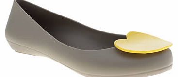 womens mel grey pop heart flats 1368137560