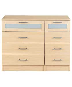 4 Wide 4 Narrow Drawer Chest - Maple