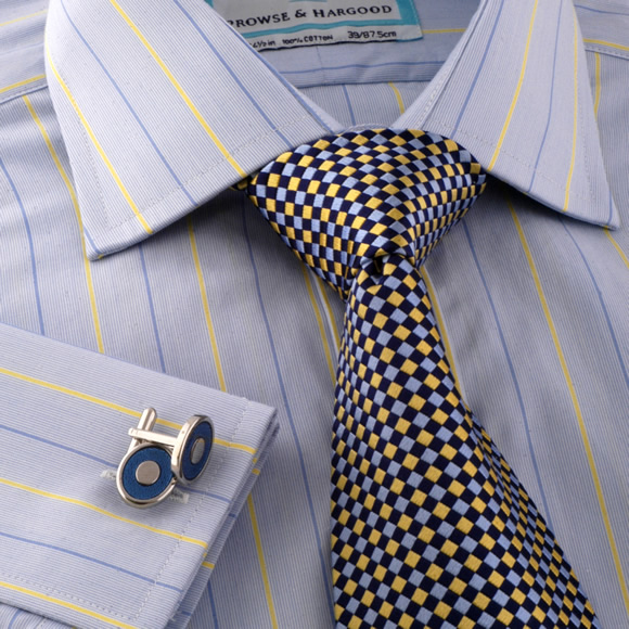 Blue & Yellow Stripe Shirt