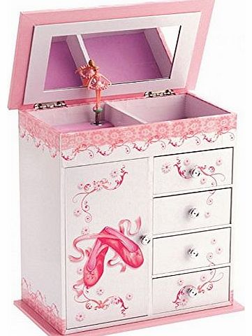 Childrens Twirling Ballerina Musical Jewellery Box by Mele & Co