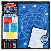 & Doug Textured Stencils - Sea Life