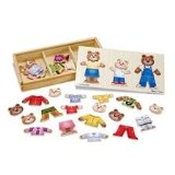 Melissa and Doug Bear Family Dress-Up Box Puzzle
