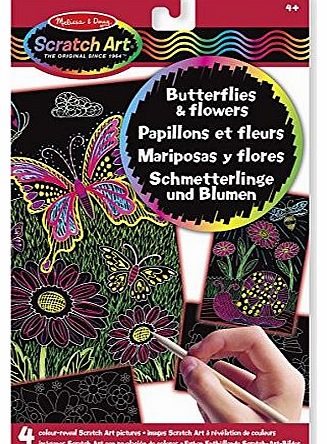 Melissa and Doug Color-Reveal Pictures Butterfliesand Flowers