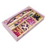 Melissa and Doug Happy Heart Wooden Bead Set
