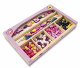 Melissa and Doug Happy Hearts Wooden Bead Set