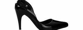 Black melflex high pointed heels