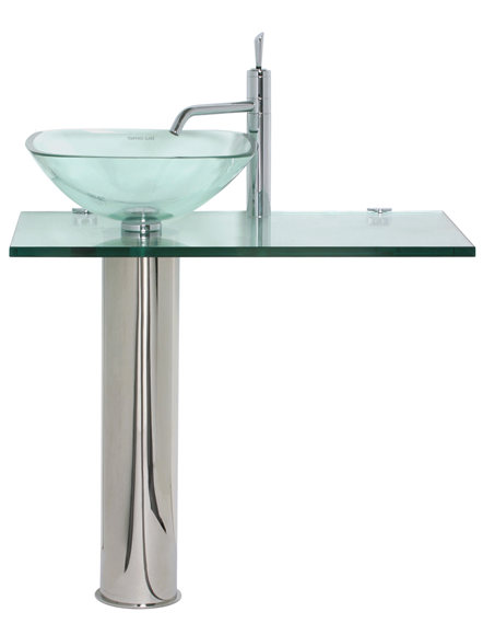 Melissa Contemporary Glass Basin
