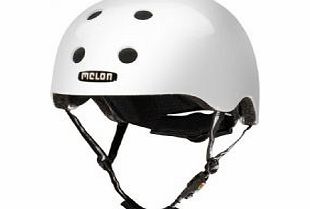 Brightest Plain Glossy White Urban Helmet