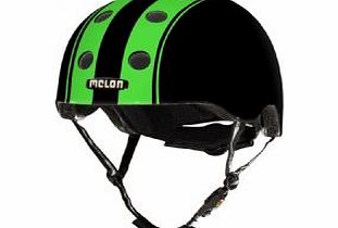 Melon Double Green Black Matt Urban Helmet