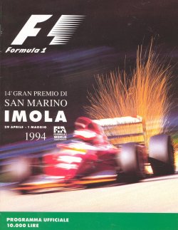 Memorabilia 1994 Imola GP Race Programme