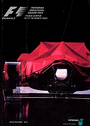 Memorabilia 2001 Malaysian Grand Prix Programme