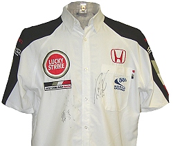 Memorabilia BAR 2003 Japanese GP Team Shirt Signed by Button and Sato