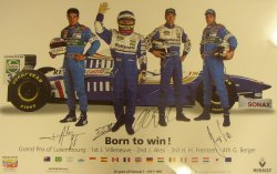 Memorabilia Born To Win Signed Renault Poster
