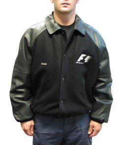 Memorabilia Flavio Briatore Supertec F1 Leather Bomber Jacket