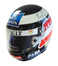 Memorabilia Gerhard Berger Signed 1997 Race Helmet