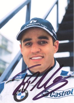Memorabilia Juan Pablo Montoya Signed 2002 Promo Postcard
