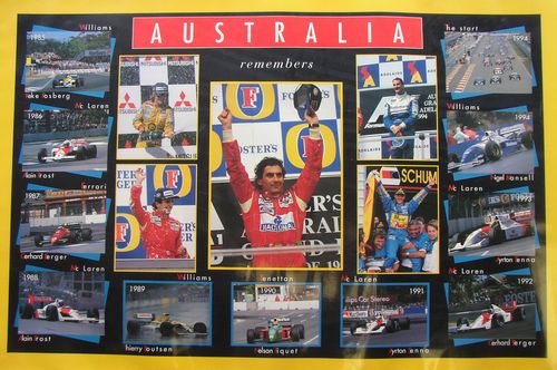 Australia Remembering Winners 1985-1994 (Laminated) Poster