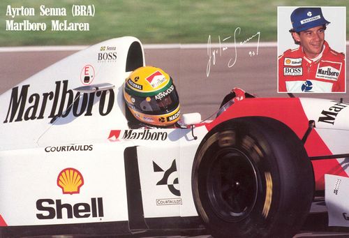 Ayrton Senna McLaren 1993 Promo Poster