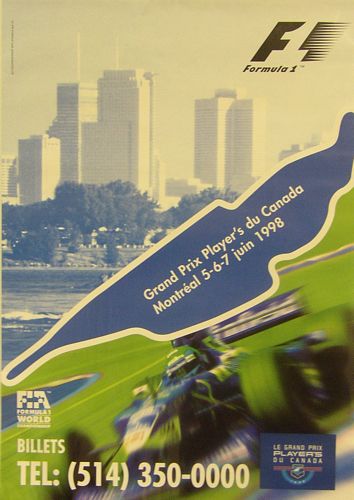 Memorabilia Posters Canadian GP 1998 Poster