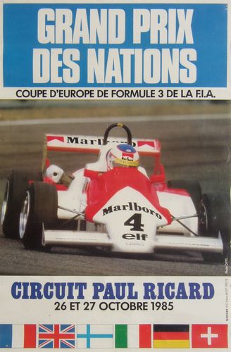French GP 1985 Poster
