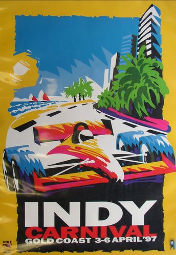 Memorabilia Posters Indy Gold Coast 1997 Poster