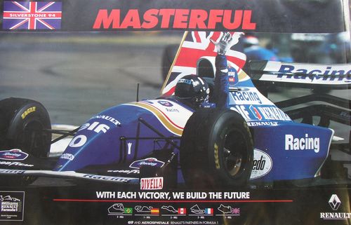 Memorabilia Posters Williams 1994 ``Masterful`` Hill (Laminated) Poster