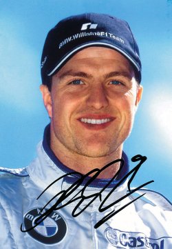 Ralf Schumacher Signed BMW Postcard